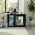 thumbnail image 4 of PETMAKER Furniture-Style 2-Door Pet Kennel & Crate for Dogs with Cushion, 4 of 7