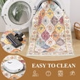 thumbnail image 4 of MJIAexp 3'x5' Moroccan Bedroom Rug Washable Vintage Boho Area Rug Non-Slip Accent Throw Rug Stain Resistant Floor Carpet for Kitchen Entryway Bathroom Living Room Office Boho Multi-color, 4 of 8