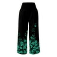 thumbnail image 4 of SMihono Pantalons en Lin Femmes Mode Grande Taille Décontractée Décontractée Femmes Confortable Imprimé Pantalons de Loisirs Taille Haute Pantalons de Yoga Pantalons de Jambes Larges Femmes, jusqu'à 65% de Réduction!, 4 of 5