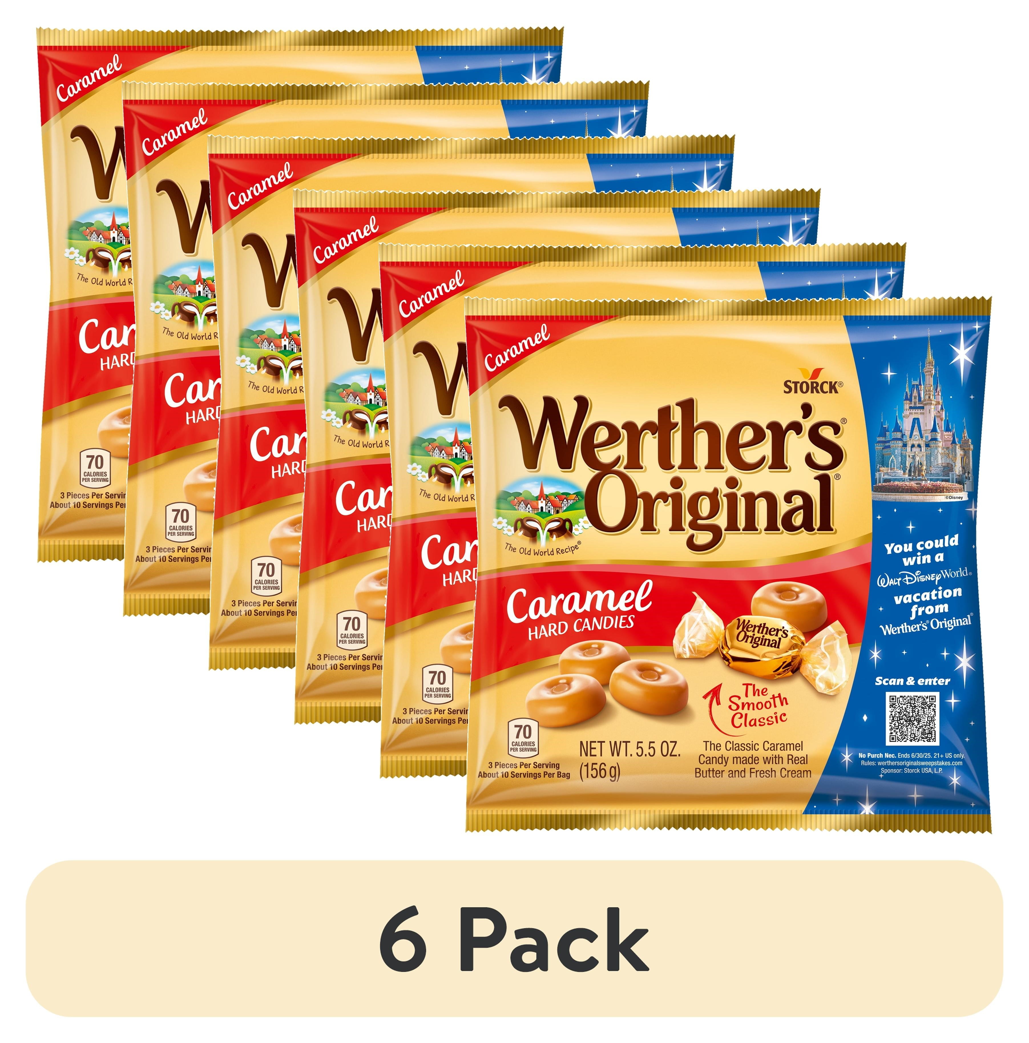 (6 pack) Werthers Original Hard Caramel Candy, 5.5 oz