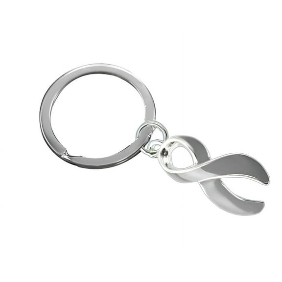 Gray Ribbon Split Style Key Chains