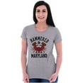 thumbnail image 3 of Hammered in Maryland Funny MD Party Womens Fitted Plus Size Graphic Tee Brisco Brands 2X, 3 of 5