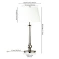 thumbnail image 6 of Evelyn&Zoe Wilmer 28" Tall Table Lamp with Fabric Shade, Brushed Nickel, 6 of 6