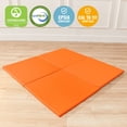 thumbnail image 6 of ECR4Kids SoftZone Play Patch Activity Mat Squares, Modular Playmat, Orange, 4-Pack, 6 of 9