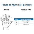 thumbnail image 5 of Férula Aluminio Semirrígida Tipo Catre Dedo Tynor F02, 5 of 5