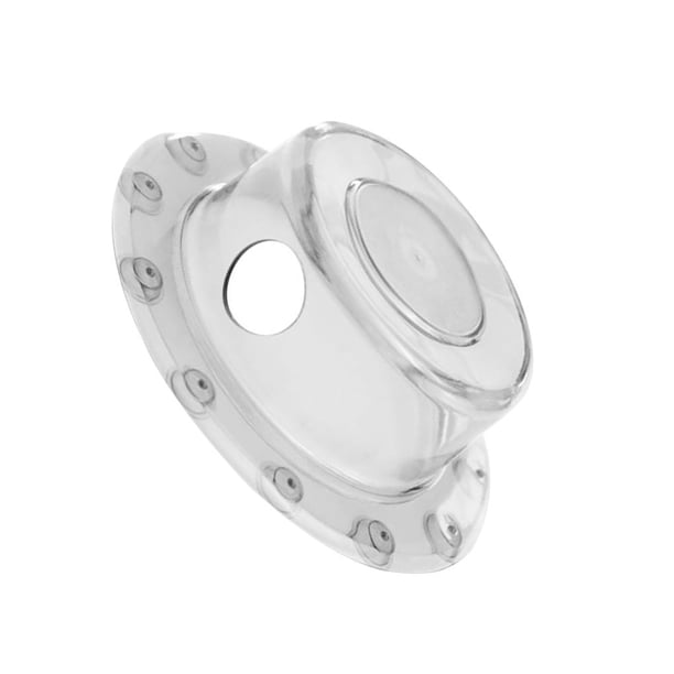 Bearachild Cubierta de drenaje de desbordamiento de bañera de plástico, ventosa desmontable, cubierta de baño para inodoro de Hotel antioxidante, Juegos de accesorios de baño Claro 2 piezas Bearachild HA000499-01B