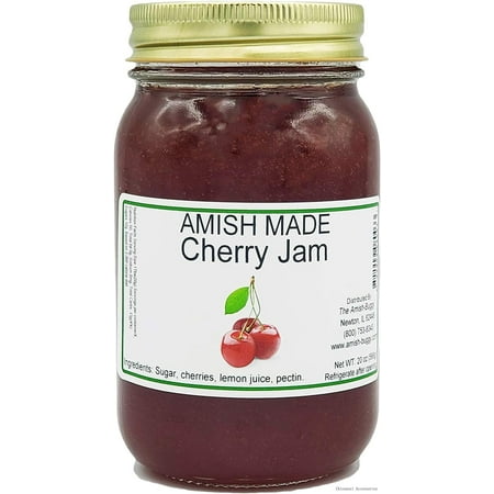 

Amish Cherry Jam - Two 18 Oz Jars