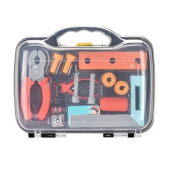 syligr Tool Box Repair Set for Kids 3-7 Years Old, Pretend Play Engineer Kit with Screwdriver Pliers, STEM Construction Toy for Toddlers, Birthday Holiday Gift for Boys Girl 4 5 6