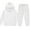 01#White, variant on TQWQT Boys Sweatsuit Kids Tracksuit Long Sleeve 2 Piece Kids Sweat Set Size 3-4 Hooded Solid Color Sweatshirt and Jogging Pant Boys Outfits Beige