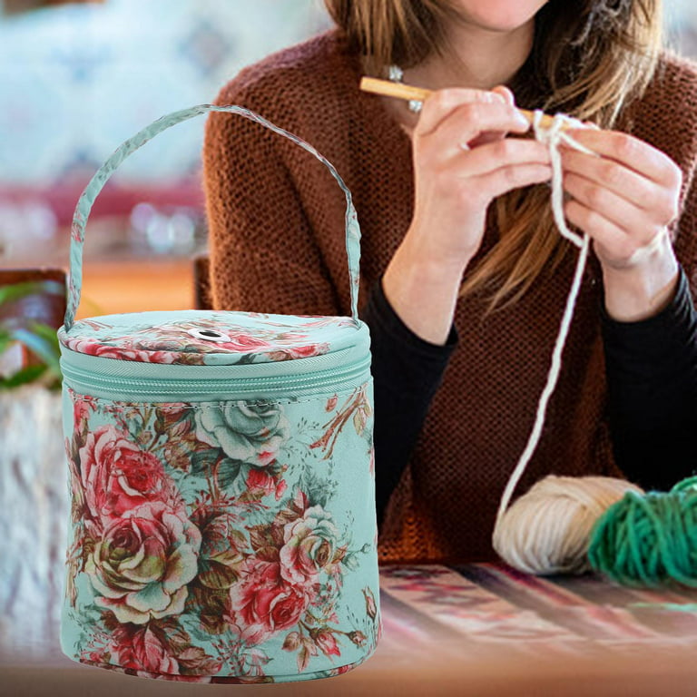  Knitting Storage Bag, Small Yarn Organizer Portable