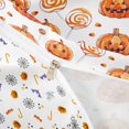 thumbnail image 5 of Homewish Halloween Pumpkin Twin Duvet Cover, Watercolor Lollipop Twin Bedding, White Orange, Pumpkin Bat Reversible 2-Piece, 1 Duvet Cover and 1 Pillowcase, 5 of 7