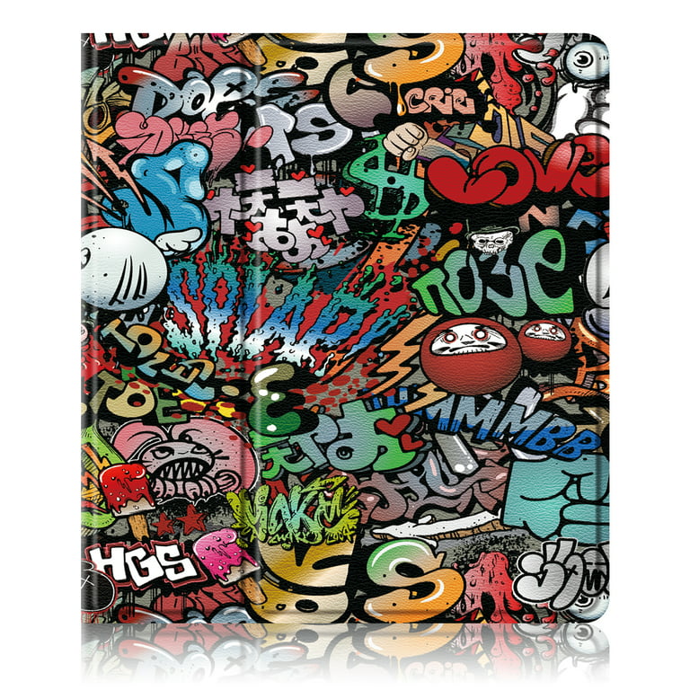 for  Kindle Scribe 10.2 inch 2022, 360 Degree Rotating Stand Shell  Drop Protective Multi-viewing Angle Holder Folio Cover Case for  Kindle  Scribe 10.2 2022, Graffiti 