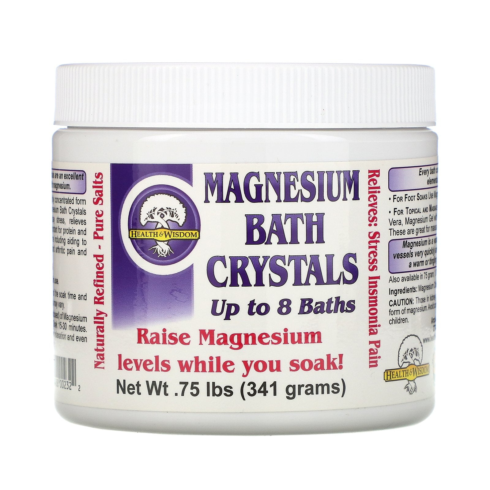 Health and Wisdom Magnesium Bath Crystals, .75 lbs (341 g) Walmart