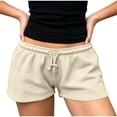 thumbnail image 3 of AnuYalue Women Sweat Shorts Casual Drawstring Low Waisted Athletic Shorts Summer Cute Running Shorts Pajama Shorts, 3 of 6