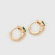 thumbnail image 4 of Arracadas Para Dama Con Esmeralda Y Swarovski Oro 18K Lam dorado Unitalla, 4 of 7