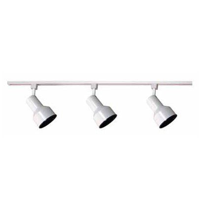 Volume International V2736 6 3 Light Four Foot Track Lighting Kit Volume International V2736 6 3 Light Four Foot Track Lighting Kit White