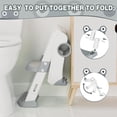 thumbnail image 5 of Potty training seat con step stool ladder para toddlers - quick ladder con anti-slip safe pads y adjustable height legs (gris), 5 of 5