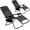 Black, variant on Simenmax 2PCS Zero Gravity Chair, Reclining Lounge Chair, 440LBS Capacity Portable Folding Recliner for Indoor Outdoor, Patio, Camping, Beach, Pool, Garden