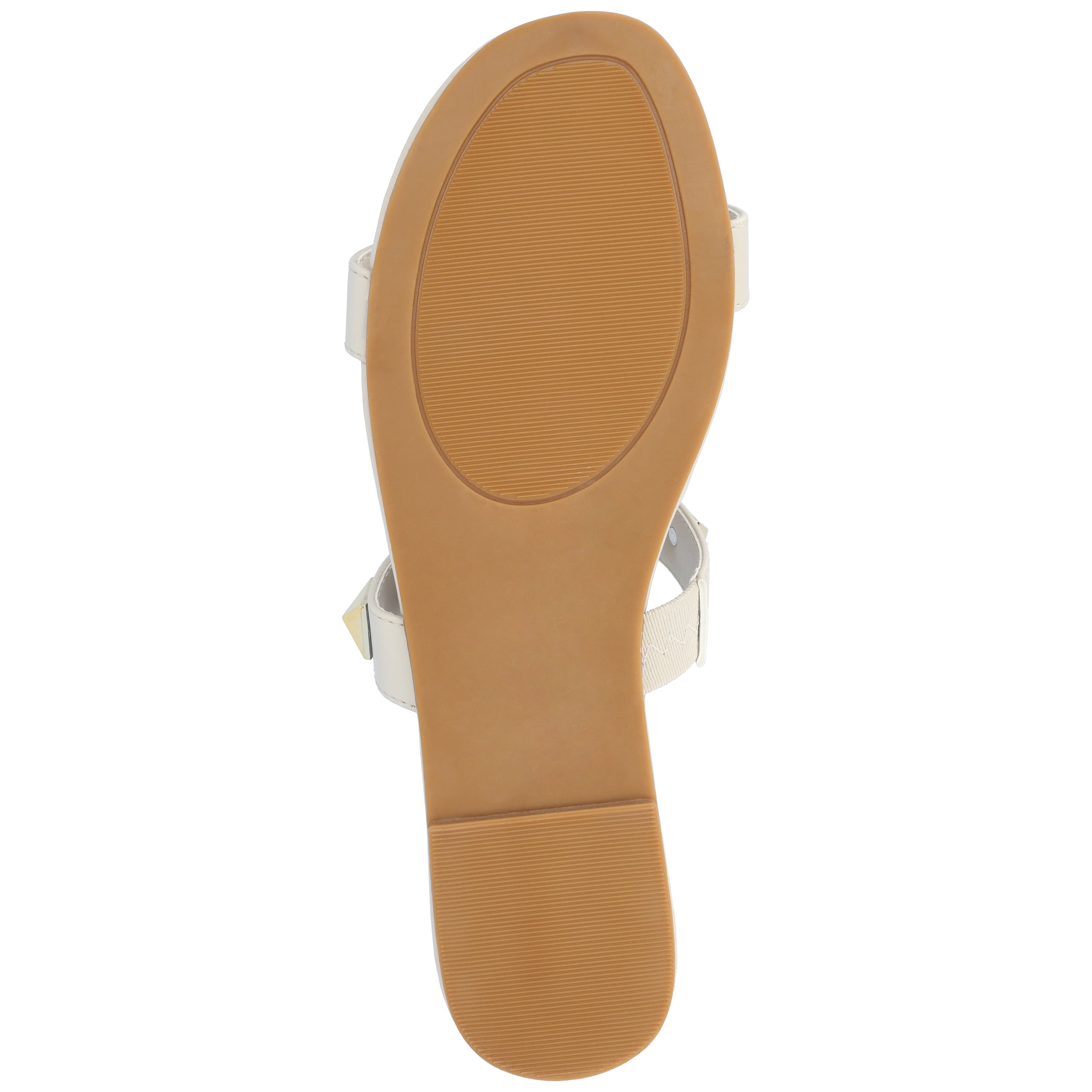 Journee Womens Kendall Studded Slide Flat Sandals