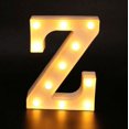 thumbnail image 3 of Letras decorativas Letra del alfabeto Luces LED Lámpara luminosa con números Decoración Luz de noche a batería Fiesta Decoración del dormitorio del bebé, 3 of 5