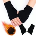 thumbnail image 2 of Women's Fingerless Warm Winter Gloves - Combed Cotton, One Size Fits Most, 2 of 2