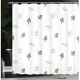 thumbnail image 3 of Ambesonne Green Shower Curtain, Modern and Minimalistic, 69"Wx84"L, Green, 3 of 4
