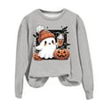 thumbnail image 4 of Jkety Halloween Shirt Women T Shirts for Women Casual Western Graphic Pullover Tops Hoodies Tees Cowgirls Country Outfits(Light Gray,3XL), 4 of 4