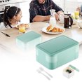 thumbnail image 2 of Binwennn Student Worker Microwave Heated Lunch Detachable Partition Silicone Sealed Lunch Self Contained Tableware Portable Lunch Fridge Organization And Storage Laundry Room Organization Containers, 2 of 6