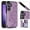 Purple, variant on for Samsung Galaxy S24 FE Case Wallet with Card Holder, Floral Flower Pattern Back Flip Folio PU Leather Kickstand Card Slots Case for Women Girls, Double Magnetic Clasp Shockproof Cover, Rosegold