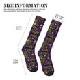 thumbnail image 2 of Lsque Colorful Mexican Pattern Sport Compression Socks for Men & Women 15-20 mmHg Knee High Nurse Pregnant Running Medical and Travel Athletic, 2 of 6