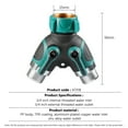 thumbnail image 6 of Arcticwind Garden Hose 2 Way Hose Splitter for 3/4" Hose Connector,Heavy Duty Metal Outdoor Faucet Splitter Y Connector for Garden Supplies Water Hose Splitter Adapter For Indoor Outdoor Faucets, 6 of 8