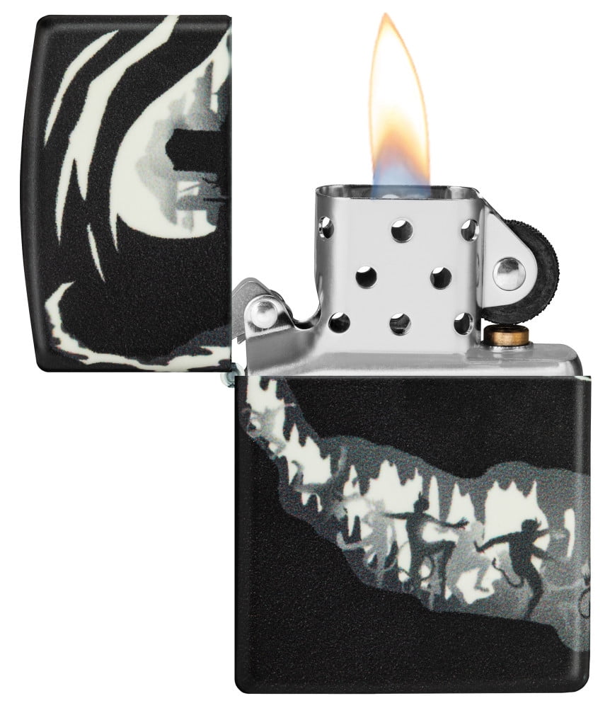 Zippo Devil Dance Design 540 Color Glow in the Dark Pocket Lighter