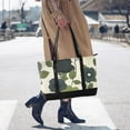 thumbnail image 4 of FORMRS Canvas Laptop Tote Bag for Women with 15.6" Computer Compartments Shoulder Handbag, Navy Flower, 4 of 7