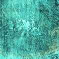 thumbnail image 1 of Ahgly Company Indoor Square Oriental Turquoise Blue Industrial Area Rugs, 8' Square, 1 of 4