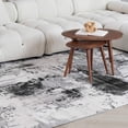 thumbnail image 3 of 4' X 6' Black Gray and Beige Abstract Area Rug, 3 of 8
