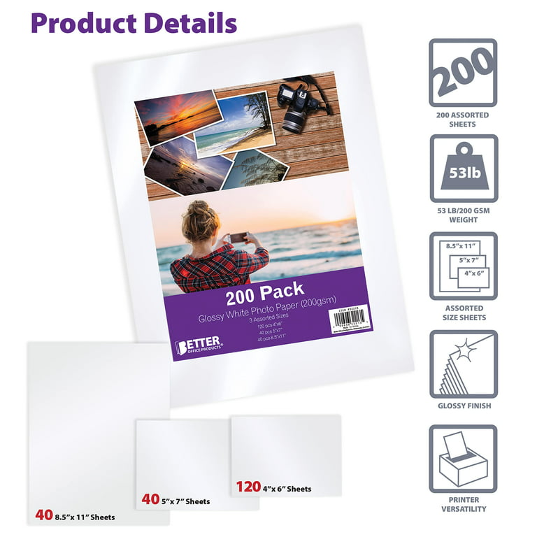 100 sheets/lot Glossy Photo paper size 7 inches(5R) 240g digital