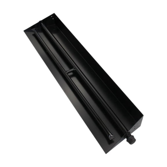 Americangaslogs 15–24 inch Indoor or Outdoor Vented Gas Logs Set with Stainless Steel Burner Pan for Propane or Natural Gas Fireplaces (28 Inch two pipe) Appearance Patent applied
