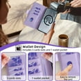 thumbnail image 3 of TECH CIRCLE For Google Pixel 6 Wallet Case for Women, PU Leather RFID Blocking Card Holder Shockproof Protective Magnetic Stand Case with Detachable Crossbody Strap Wrist Chain,Purple, 3 of 8