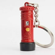 Porte-clés en métal moulé sous pression souvenir/cadeau de Londres - Boîte aux lettres rouge 3D