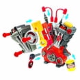 thumbnail image 3 of Lanard Tuff Tools: Engine Overhaul - 25 pc Playset, Lights & Sounds, Motorcycle Engine Building Set, Realistic Mechanic Toy, Kids Ages 3+, 3 of 5