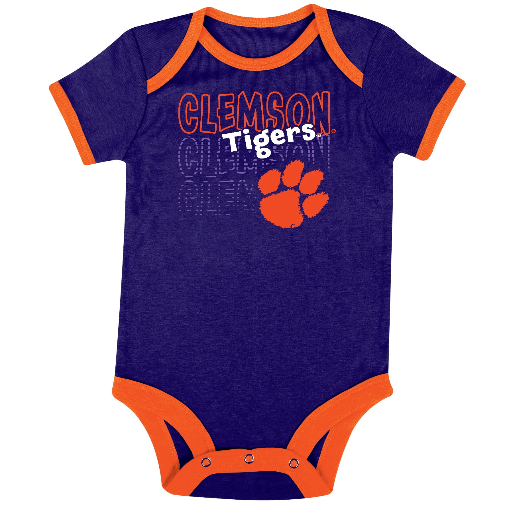 NCAA Clemson Tigers Infant & Toddler Onesies, 3-Pack