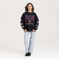 thumbnail image 3 of Women's Gameday Couture  Black Liberty Flames Pure Victory Relaxed Rhinestone Pullover Sweatshirt, 3 of 4