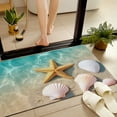 thumbnail image 2 of JML Non-Slip MicrofiberFabric & Rubber Doormat - Soft Entryway Rug for Home/Office (20"x32") - Easy Clean Door Mat for Indoor/Outdoor Use, Starfish and Seashells, 2 of 6