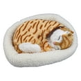 thumbnail image 6 of Simulation Animal Model Ornaments, Creative Birthday Realistic Breathing Cat Plush Toy Soft Stuffed Electronic Pet Home Decor, 6 of 7