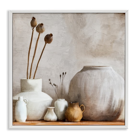 Stupell Industries Rustic Lodge Charming Country Still Life White Framed Giclee Art, 24 x 24, by Kim Allen