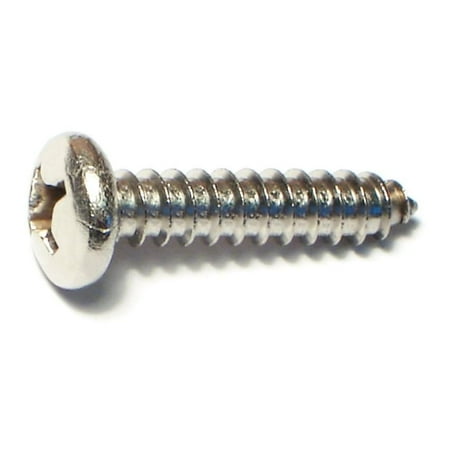 

#12 x 1 18-8 Stainless Steel Phillips Pan Head Sheet Metal Screws SMSPSS-412