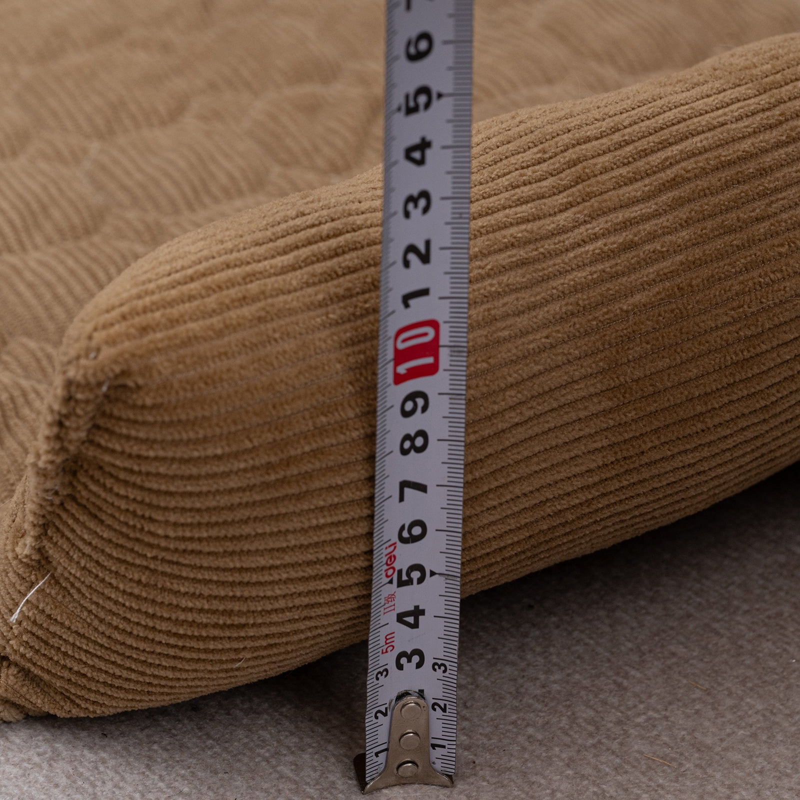 Eurhowing Dog Couch Cover 36"x36", Corduroy Dog Bed Mat for Couch with 3 Side Dog Pillow, Washable Sofa Cover Pet Furniture Protector for Dogs&Cats, Coffee