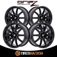 thumbnail image 3 of Drifz 311B Flite 18x8 5x100/5x114.3 +35et Gloss Black Wheel Fits select: 1996-2023 TOYOTA RAV4, 1997-2023 HONDA CR-V, 3 of 5