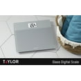thumbnail image 3 of Taylor 550 LB Capacity Wide Body Glass Digital Bath Scale in Grey, 3 of 11