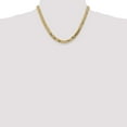 thumbnail image 6 of Primal Gold 14 Karat Yellow Gold 7.25mm Flat Beveled Curb Chain Bracelet, 6 of 10